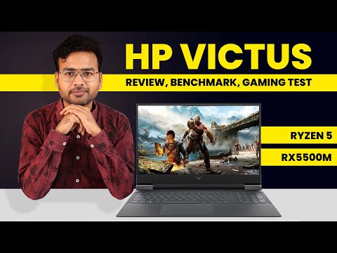 HP VICTUS Gaming Laptop Review in English | Benchmark & Gaming Test | Ryzen 5 | RX5500M | 8GB | 512