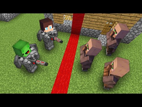 Minecraft Villagers SPLIT The Village in HALF