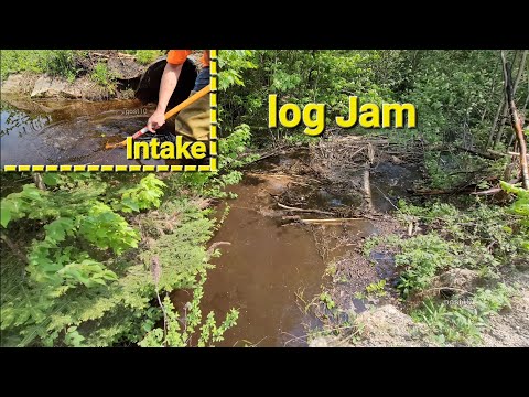 Unclogging A Tough Beaver Dam And Dismantling Log Jam On Severely Damaged Roadway