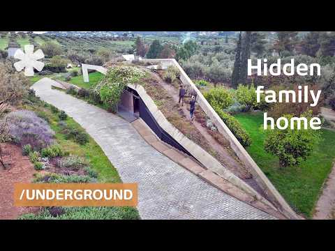 Secret Underground Home vanishes into Greek hills like a hidden passage