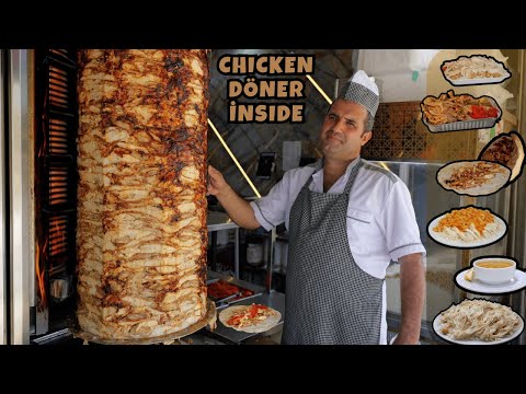 Authentic Turkish Street Food - How Chicken Doner İs Made and More