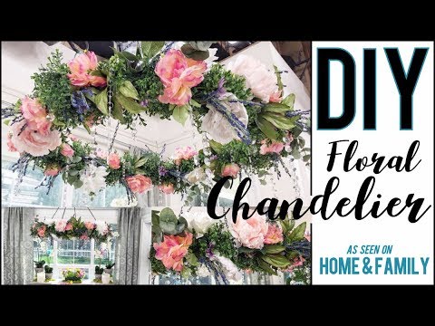 DIY: How to Make a GORGEOUS Floral Chandelier!! - by Orly Shani