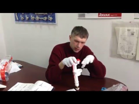 Обзор шар крана с нижней подачей от чешской компании Alca Plast,модель A18 1/2"