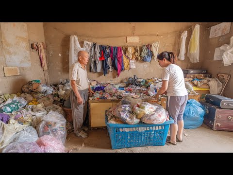 A woman cleans and renovates her parents' dirty house