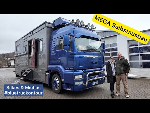Silkes & Michas bluetruckontour MAN Wohnmobil - Truck bei Hünerkopf. womoclick