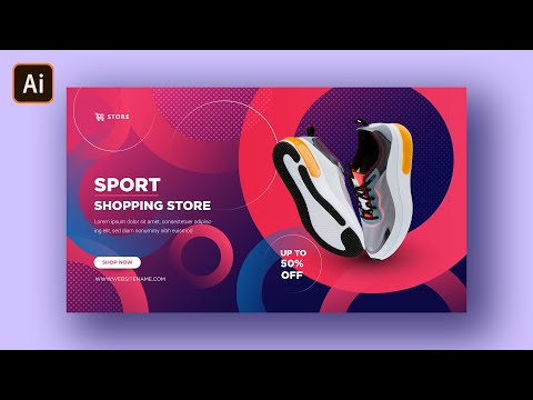 How To Make Landscape Social Media Banner | Sport| Adobe illustrator Tutorial