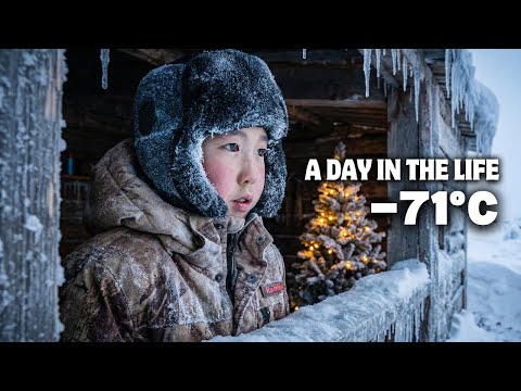 One Day in the Coldest Village on Earth −71°C (−95°F) Christmas is coming!