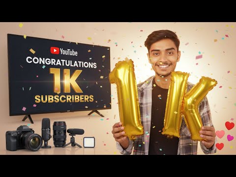 Finally 1K Subscribers Completed! ❤️Heartfelt Thank You! ❤️