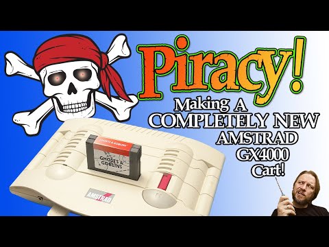 PIRACY! Making an Amstrad GX4000 Cartridge with no ACID chips plundered! All new parts!