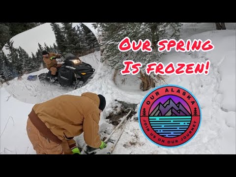 Unthawing our Frozen Spring | Alaska Off Grid Life | Snowmachine Fun (aka Snowmobile)