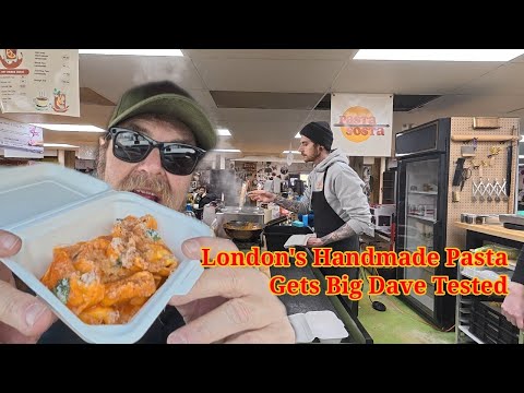 Big Dave Eats Pasta Sosta | London Ontario Handmade Pasta Review at Trails End Market #foodie