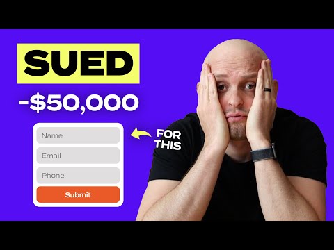 Sued for having a contact form on my website…