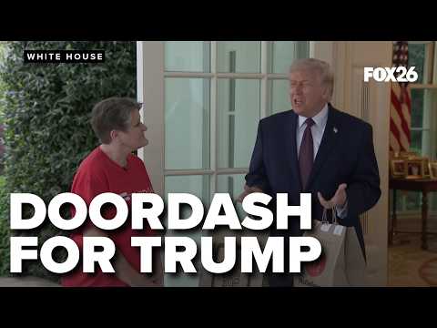 Trump gets McDonald's DoorDashed to Oval Office