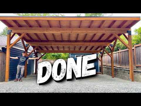 BUILDING A LEAN TO CARPORT // Start To Finish