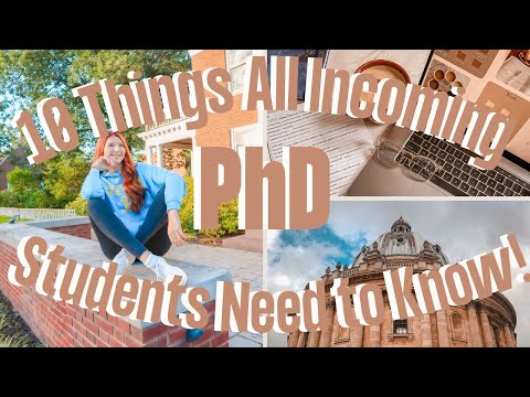 10 Things All Incoming PhD Students Need to Know | First Year PhD Student Advice From a Yale PhD