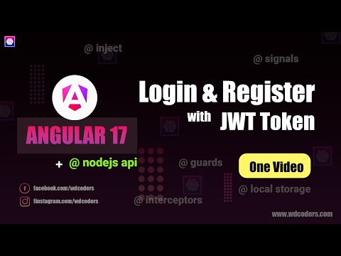 Angular 17 Login & Register with JWT Token #angular #angular17 #wdcoders