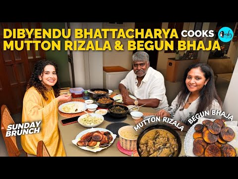Dibyendu Bhattacharya Cooks Mutton Rizala, Sosher Maachar Jhaal, Begun Bhaja For Me | Sunday Brunch