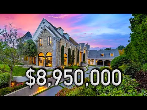 Touring a Modern Castle with a Glass Elevator, Basketball Court, & SECRET ROOMS