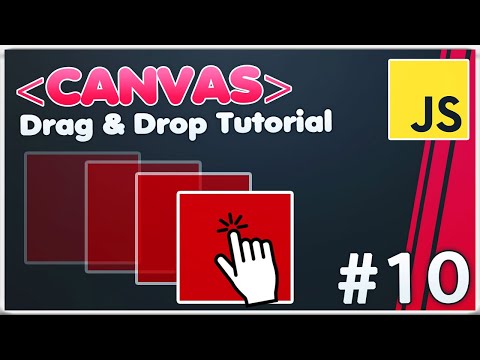 Canvas Drag & Drop Objects Tutorial | HTML5 Canvas JavaScript Tutorial [#10]