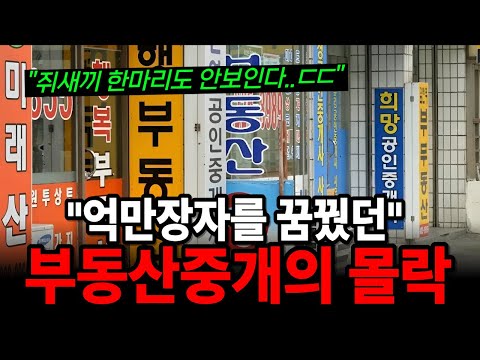 복비로 수백만원을 받던 시절 억만장자를 꿈꿨다..현실은 폐업