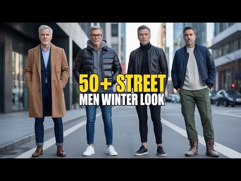 50+ Men Street Winter Look | Stylish Winter Outfits for Mature Men