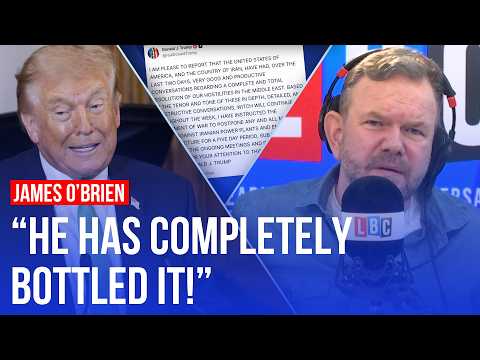 James O'Brien's instant reaction to Donald Trump's Iran U-turn