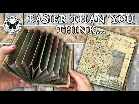 Making an accordion journal … Easier than you think! #junkjournal #diy #crafting #papercraft