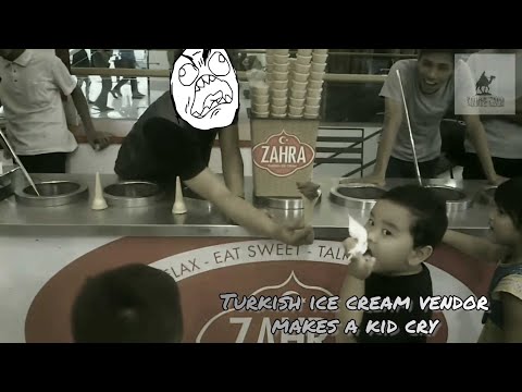 Ice cream vendor makes a kid cry