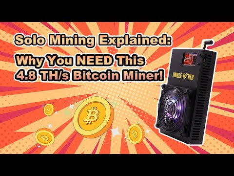 Solo Mining Explained: Why You NEED This 4.8 TH/s Bitcoin Miner!
