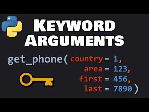 Python keyword arguments are awesome! 🗝️