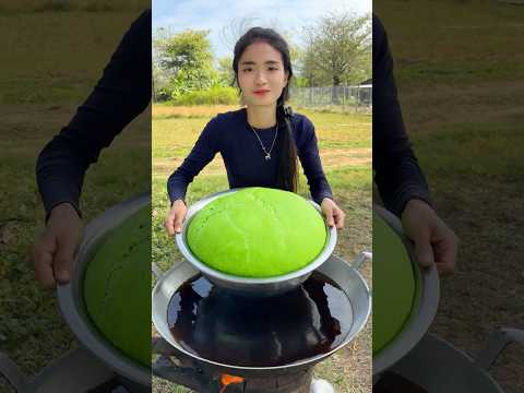 Cook green cake recipe #food #shorts #recipe