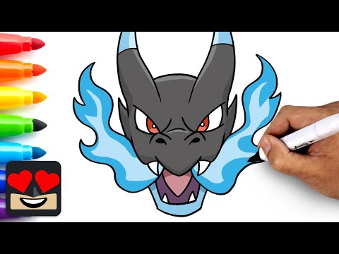 How To Draw Mega Charizard X for Beginners
