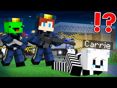 What JJ and Mikey Arrested Carrie For in Minecraft - Maizen