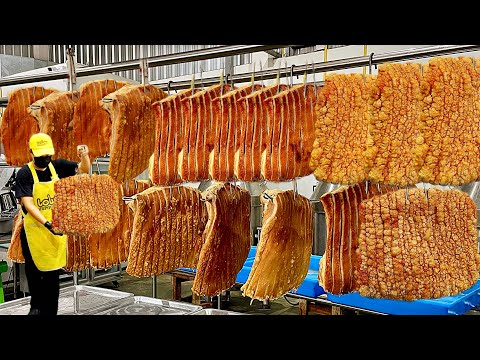 Non Stop Orders! Making 500 Kg of Crispy Pork Belly & Best Asian Dishes | Thai Street Food