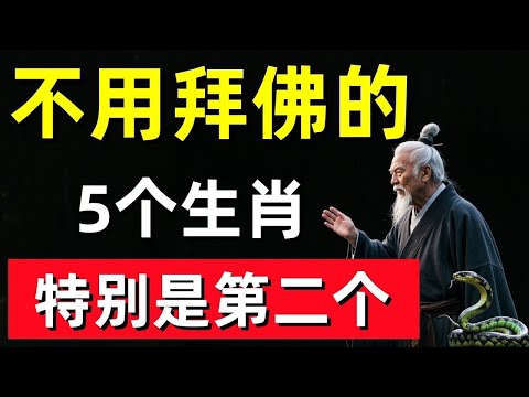 不拜也有佛緣！這5個生肖是菩薩最偏愛的有福之人！！#修行思維 #修行 #福報 #禪 #道德經 #覺醒 #開悟 #禅修