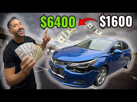 Flipping A Cheap Wrecked Car From Facebook Maketplace Insane Profit