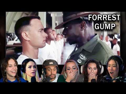TOP "Forrest Gump In Army" Rections in Forrest Gump (1994) | Movie Reaction | First Time Watching
