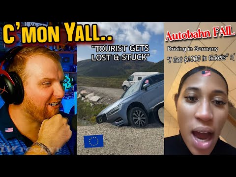 22 Minutes of Ignorant Americans Driving in Europe... 🤣🏁