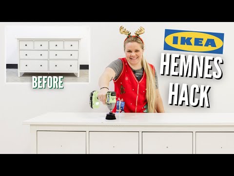 DIY IKEA HACK | Hemnes Dresser Transformation | FLIPMAS Day 5 🎄