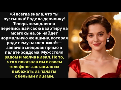 «Ты родила девочку, а не наследника  Переписывай квартиру на моего сына!» — потребовала свекровь