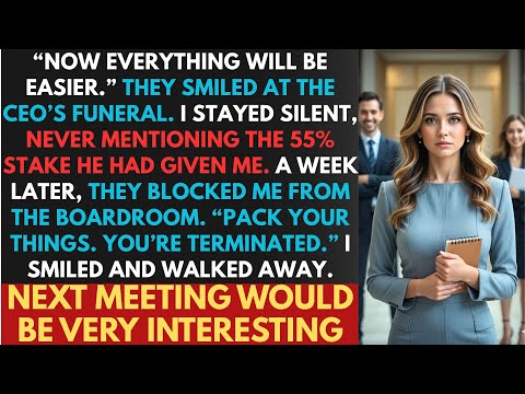They Laughed at The CEO’s Funeral. I Didn’t Mention The 55% Stake He Left Me. Monday Will Be Fun