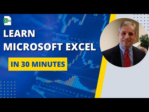 Excel Tutorial: Learn Excel in 30 Minutes - Just Right for your New Job Application