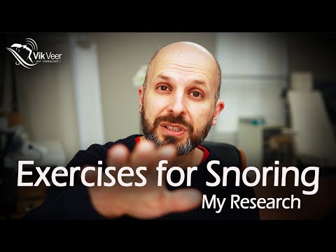 Exercises for Snoring and Sleep Apnoea: My New Research