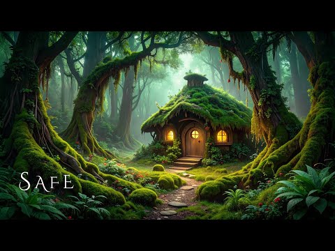 SAFE | Soothing Ambient Music with Rain Sounds - Ethereal Fantasy Soundscape for Deep Relaxing Calm