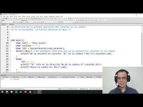 Punteros en C - Ejercicio 1: Buscar un caracter en una cadena