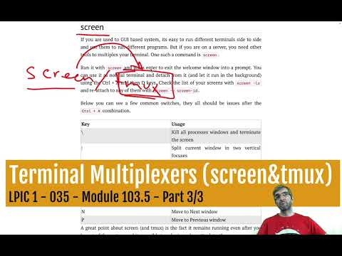 Controlling processes in Linux using terminal multiplexers; screen & tmux