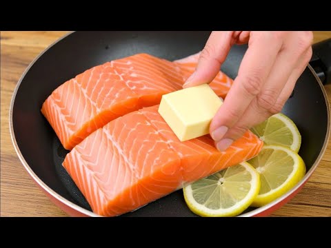 Diesen Trick habe ich in einem Restaurant gelernt! Ein einfaches Lachs-Abendessen-Rezept!