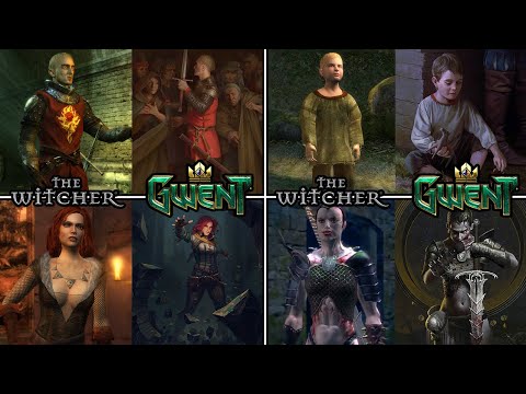 The Witcher 1 vs. Gwent Characters Compared
