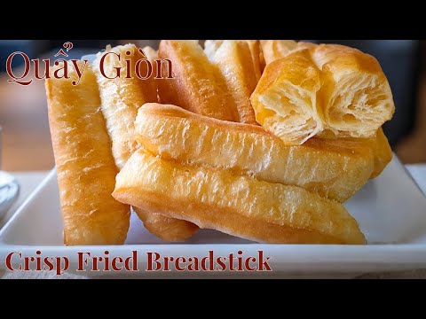 Perfect for Breakfast| Unbelievably Delicious & Cheap Hollow Fried Dough Recipe(Fried Breadsticks)!