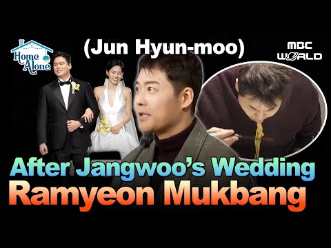 [Sub] Jangwoo’s Wedding Officiant: Jun Hyun-moo & Ramyeon Mukbang🍜 #junhyunmoo #mukbang